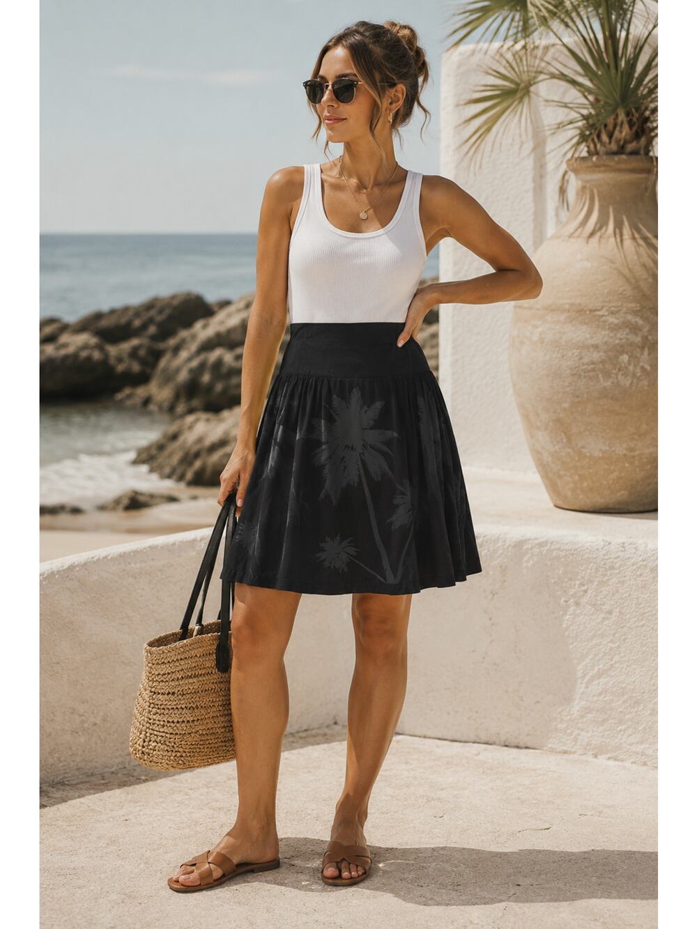 Norma kamali women's Black Skirt size 6